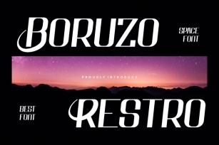 Boruzo Restro - Modern & Space Font Font Download