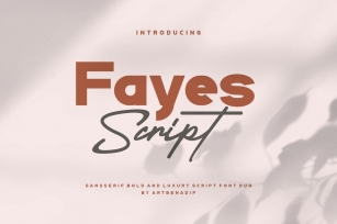 Fayes Script - Sansserif And Luxury Script Font Font Download