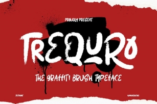 Trequro - Graffiti Brush Font Font Download