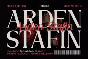 Arden Stafin - Modern Serif Typeface Font Download