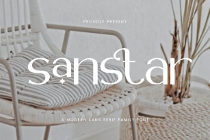 Sanstar - Modern Sans Serif Font Family Font Download