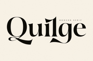 Quilge Modern Serif Font Download